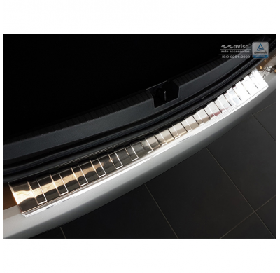 Protector paragolpes trasero acero inox Dacia Duster II 2018- 'Ribs'