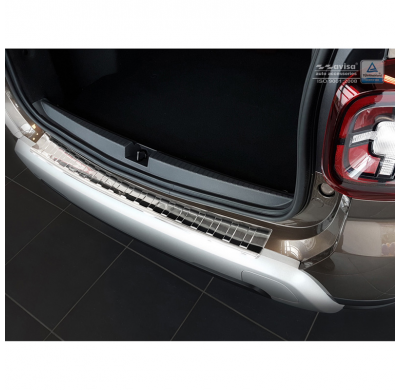 Protector paragolpes trasero acero inox Dacia Duster II 2018- 'Ribs'
