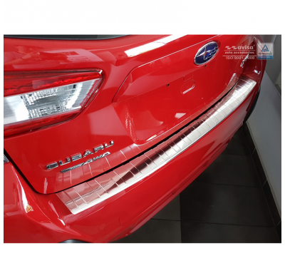 Protector paragolpes trasero acero inox Subaru XV II 2017- 'Ribs'