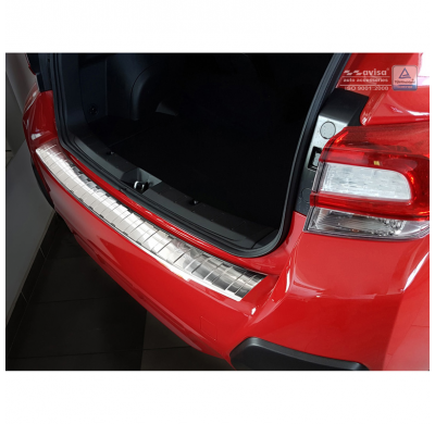 Protector paragolpes trasero acero inox Subaru XV II 2017- 'Ribs'