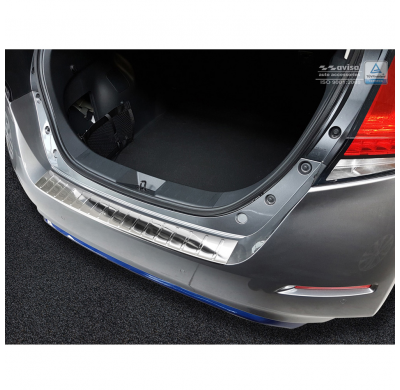 Protector paragolpes trasero acero inox Nissan Leaf II 2017- 'Ribs'
