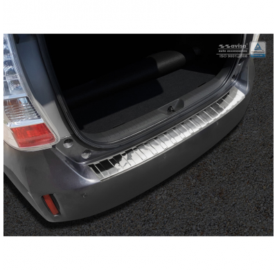 Protector Paragolpes Trasero Acero Inox Toyota Prius+ Wagon 2012-2015 'Ribs'
