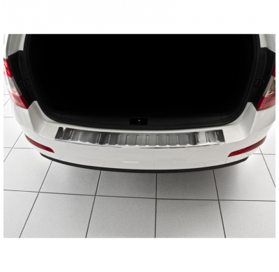 PROTECTOR PARAGOLPES TRASERO ACERO Skoda Octavia III combi 2013- 'Ribs'