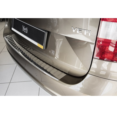 Protector paragolpes trasero acero inox Skoda Yeti City 2013- 'Ribs'