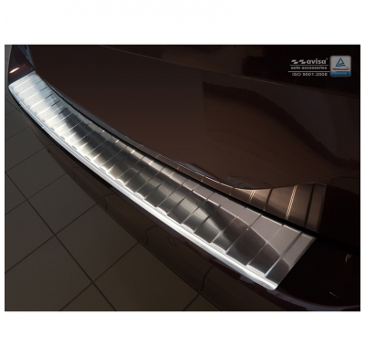 Protector de paragolpes trasero Inox Volkswagen Passat 3D Variant 2014- 'Ribs'