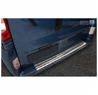 Protector de paragolpes acero inox Opel Vivaro/Renault Trafic/Nissan Primastar 2001-2014 'Ribs'