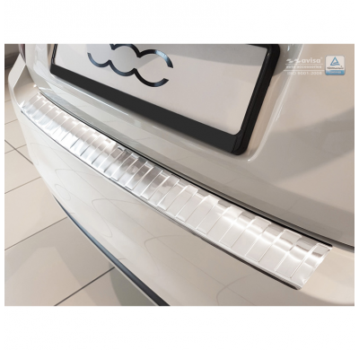 Protector paragolpes trasero acero inox Fiat 500 2015- 'Ribs'