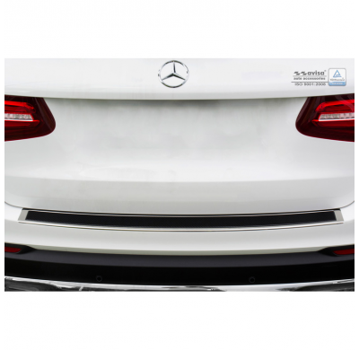 Protector Paragolpes Trasero Acero Inox 'Deluxe' Mercedes Glc 2015- Chrome/Black Carbon