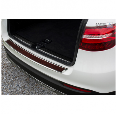 Protector De Paragolpes Acero Inox 'Deluxe' Mercedes Glc 2015- Chrome/Red-Black Carbon