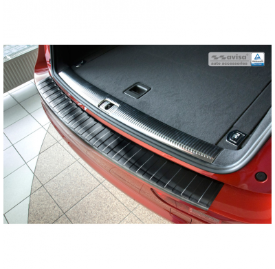 Negro Protector de paragolpes acero inox Audi Q5 2008-2012 & 2012- 'Ribs'