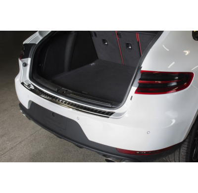 Negro Protector de paragolpes acero inox Porsche Macan 2013- 'Ribs'