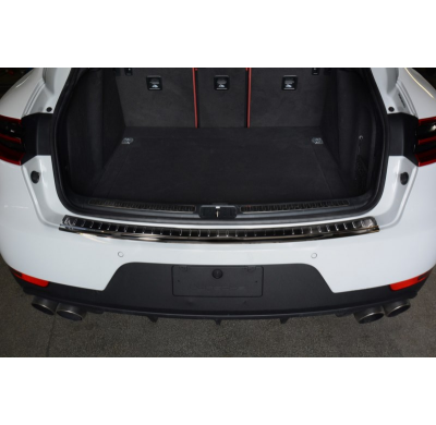 Negro Protector de paragolpes acero inox Porsche Macan 2013- 'Ribs'