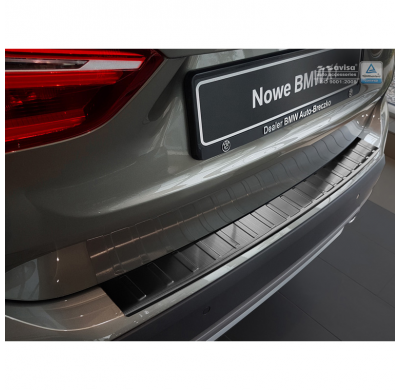 Negro Protector de paragolpes acero inox BMW X1 E84 2012-2015 'Ribs'