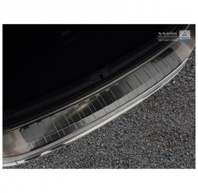 Protector paragolpes trasero acero inox Volkswagen Passat 3C Variant 2011-2014 'Ribs'