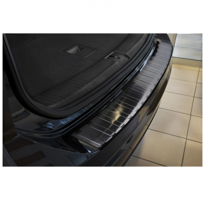 Protector Negro De Paragolpes Acero Inox Volkswagen Touran Ii 2015- 'Ribs'