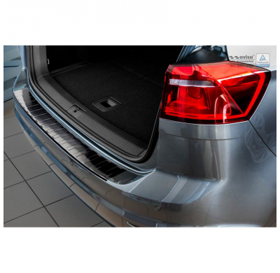 Protector de paragolpes acero negro Volkswagen Golf VII Sportsvan 2014- 'Ribs'