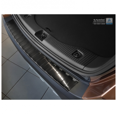 Protector Paragolpes Trasero Negro Acero Inox Opel Mokka 2012-2016 'Ribs'