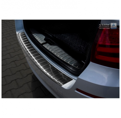 Protector paragolpes trasero acero inox BMW 5-Serie F11 Touring 2010- 'Ribs'