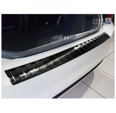 Protector Paragolpes Trasero Negro Acero Inox Fiat 500 2015- 'Ribs'