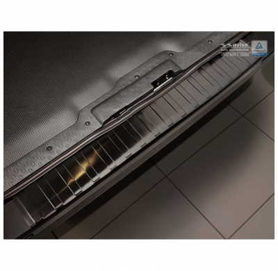 Protector Paragolpes Trasero Negro Acero Inox Opel Vivaro & Renault Trafic 2014- / Fiat Talento 2016- 'Ribs'