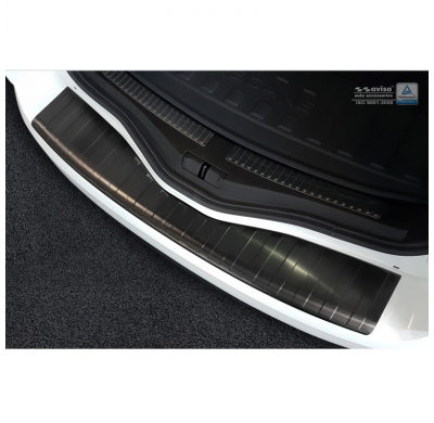Protector Paragolpes Trasero Negro Acero Inox Renault Megane Iv Grandtour 2016- 'Ribs'