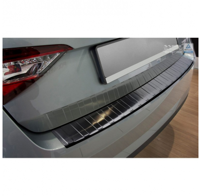 Protector paragolpes trasero acero inox Skoda Superb 3V Liftback 2015- 'Ribs'