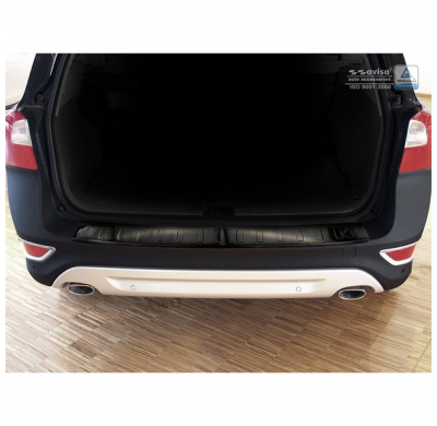 Protector Paragolpes Trasero Negro Acero Inox Volvo Xc70 2007-2013 'Ribs'