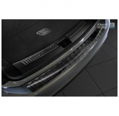Protector paragolpes trasero acero inox Negro Opel Insignia B Sportstourer 2017- 'Ribs'