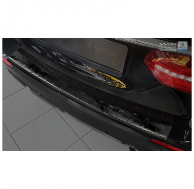 Protector Negro de paragolpes Acero Inox Mercedes E-Class W213 Kombi 2016- 'Ribs'