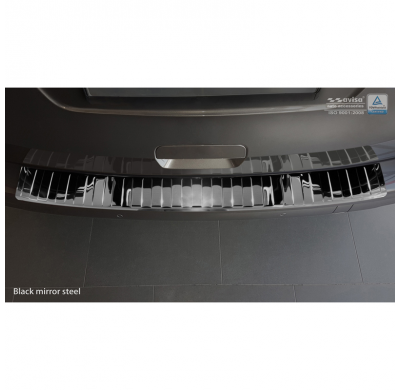 Black Mirror Protector paragolpes trasero acero inox Citroën Spacetourer / Peugeot Traveller / Toyota Proace Verso 2016- 'Ribs'