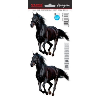 Auto Pegatina Tatuaje Mustang 2pcs - 11x12cm