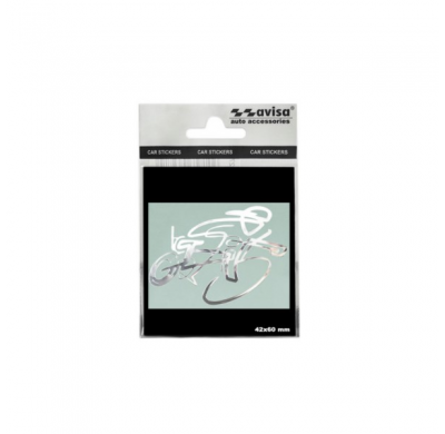 Adhesivo De Níquel 'Cyclist 2' - 60x40mm