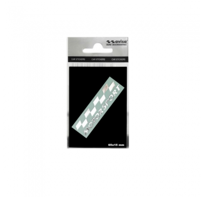 Adhesivo De Níquel 'Motorsport' - 70x15mm