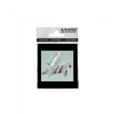 Adhesivo De Níquel 'Husar Polaco a Caballo' - 60x60mm