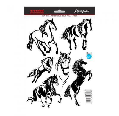Auto Tattoo Sticker Mustang set - 19x28cm