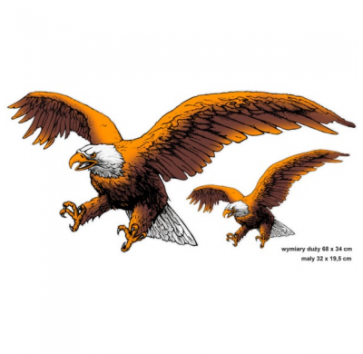 Auto Tattoo Eagle 2pcs - 67x32cm