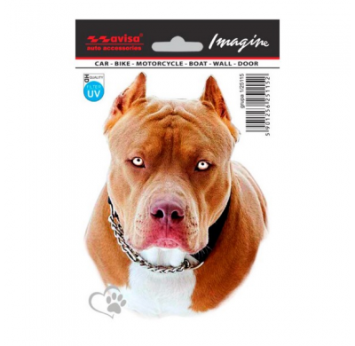 Auto Pegatina Tatuaje Pit Bull - 11x14,5cm