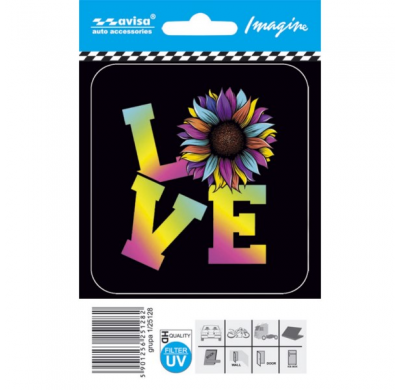 Auto Tattoo Sticker AMOR - 8,7x9,2cm