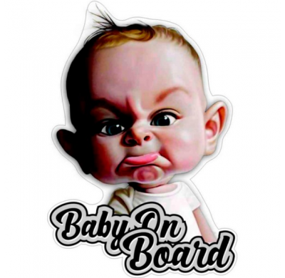 Auto Tatuaje Adhesivo Bebé A Bordo - 11x16cm