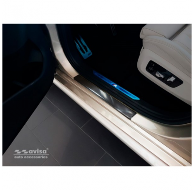 Protector Talonera De Puerta Acero Inox Bmw X5 G05 M Package 2018- - 2-Piezas