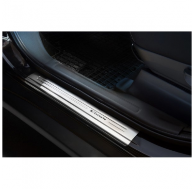 Protector talonera de puerta acero inox Mitsubishi Outlander III 2012- - 'Exclusive' - 4-piezas