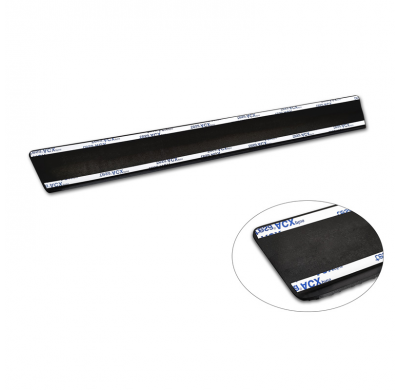 Protectores de umbral de puerta de aluminio 'Riffled Plate' para Mercedes Vito III / Clase V (W447) 2014- - 2 piezas - Negro