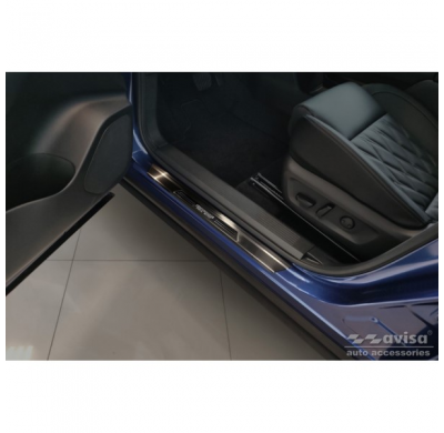 Protectores de umbral de puerta de acero inoxidable negros adecuados para Nissan X-Trail IV 2021- - 'Performance Special Edition