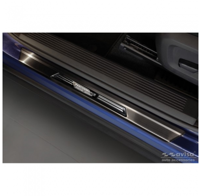 Protectores de umbral de puerta de acero inoxidable negros adecuados para Nissan X-Trail IV 2021- - 'Performance Special Edition