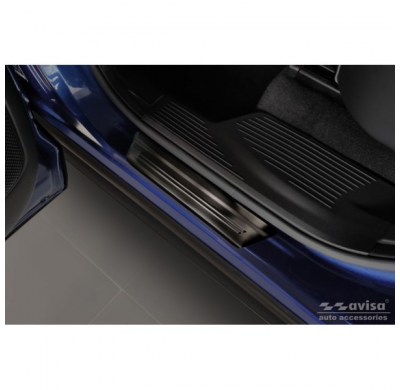 Protectores de umbral de puerta de acero inoxidable negros adecuados para Nissan X-Trail IV 2021- - 'Performance Special Edition