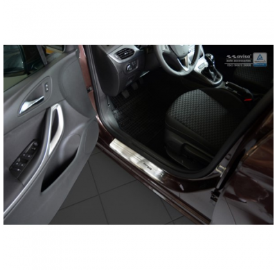 Protector talonera de puerta acero inox Opel Astra K Sportstourer 2015- - 'Special Edition' - 4-piezas