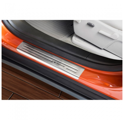 Protector talonera de puerta acero inox Opel Mokka/Mokka X 2012-2016 & FL 2016- - 'Exclusive' - 4-piezas