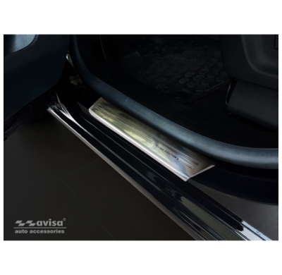 Protector talonera de puerta acero inox Citroen Berlingo II Multispace / Peugeot Partner II 2008-2015 & Facelift 2015- & Opel Co