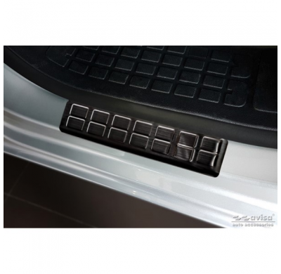 Protectores de umbral de puerta en Black Inox valido para Citroën Spacetourer & Jumpy / Peugeot Expert & Traveller / Toyota Proa
