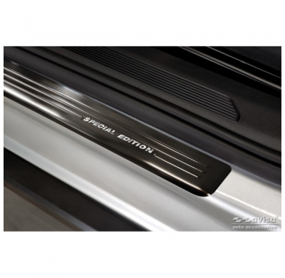 Protectores de umbral de puerta Black Inox valido para Skoda Enyaq iV 2020- - 'Special Edition' - 4 piezas